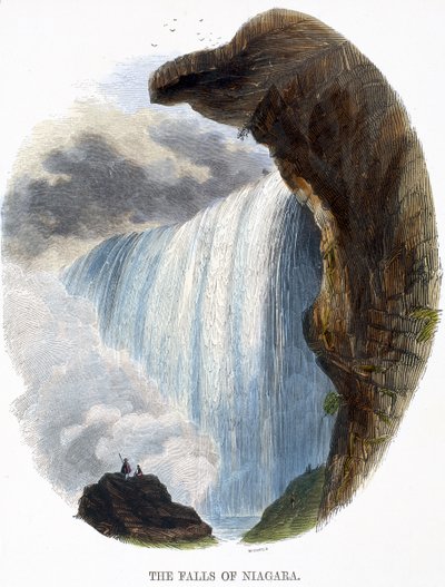 Die Niagarafälle, aus Phänomene der Natur, 1849 von Josiah Wood Whymper