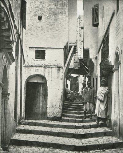Die Rue de la Kasbah, Algier, Algerien, 1895 von Poulton and Co