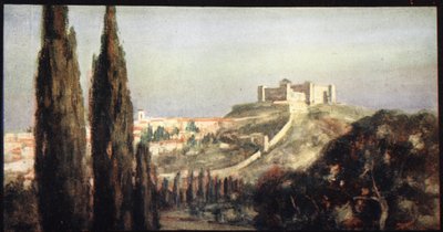 Spoletto, der Geburtsort des Heiligen Benedikt, Illustration aus 