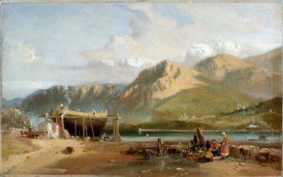 Szene am Traeth Bach, Nordwales von W Williams
